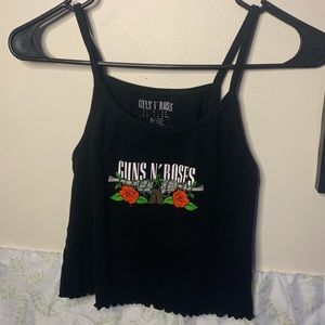 Guns & Roses Crop Top